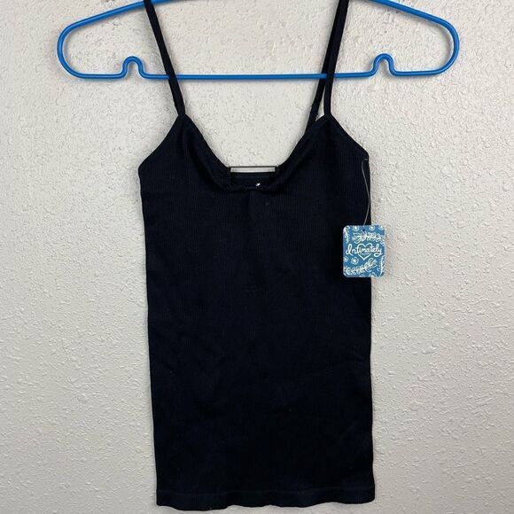 NWT Free People Intimately Black Spaghetti Strap Tank Top Size XS/S - Picture 1 of 6